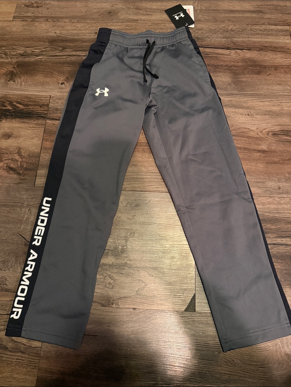 Under Armour Gray Joggers - Kids. UA Brawler 2.0 pants. YS.